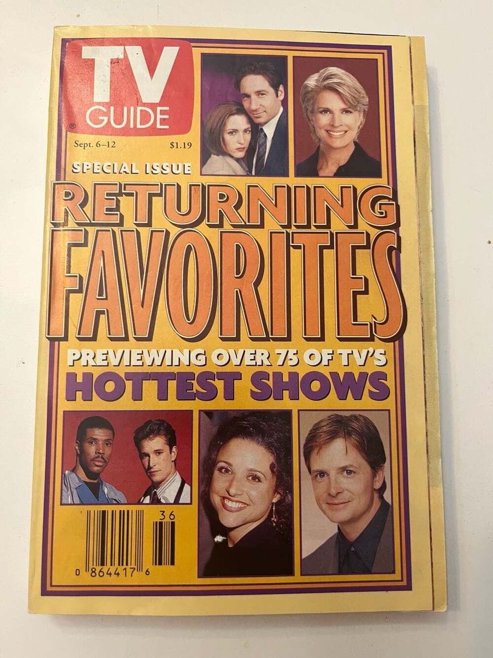 TV Guide Magazine Sept 6-12 1997 Special Issue Returning Favorites